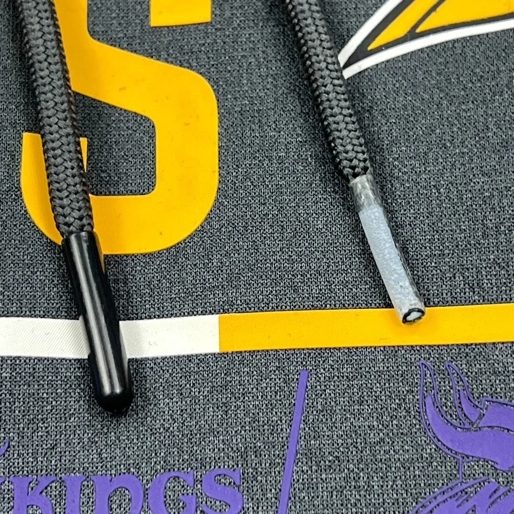 Nike Minnesota Vikings Hoodie Mens Medium Black Therma-Fit Fleece NFL Sweatshirt